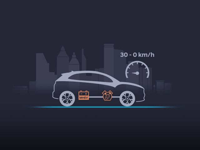 Rozšířený systém start-stop nového modelu Hyundai KONA, aktivující se při rychlostí 30km/h.
